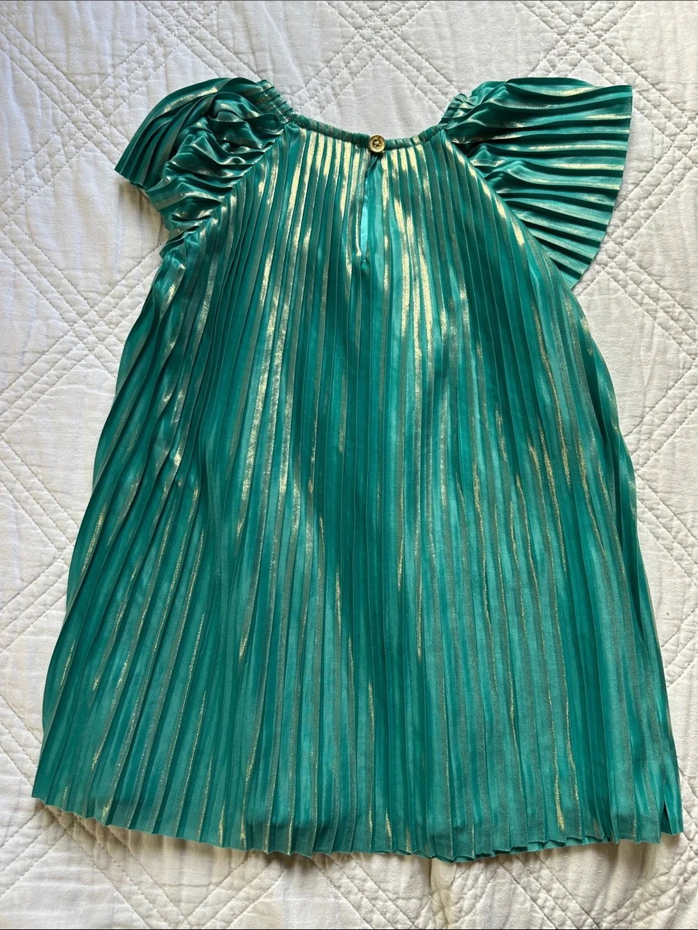 OshKosh B'gosh Teal Dress with Gold Accents